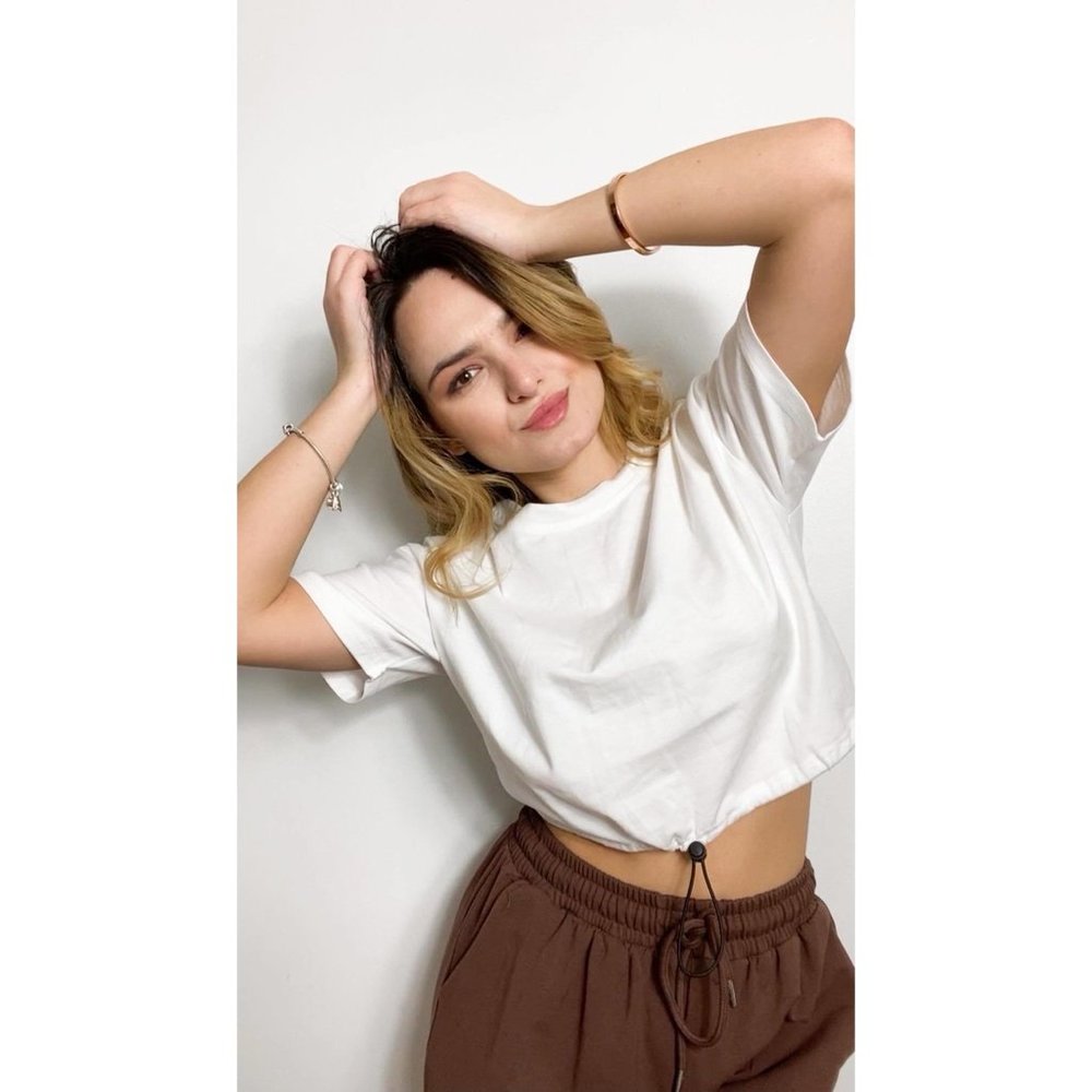 WHITE COTTON TEE
